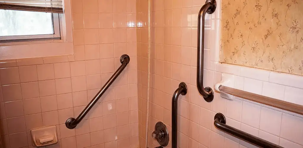Shower grab bar installation for bathroom safety and accessibility in Allentown, PA
