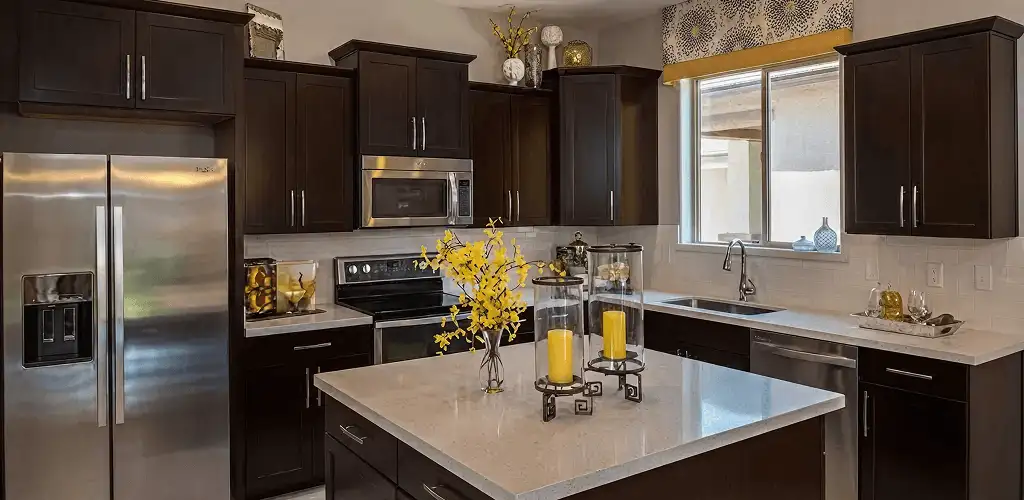 Cabinet painting results with freshly painted kitchen cabinets in Allentown, PA