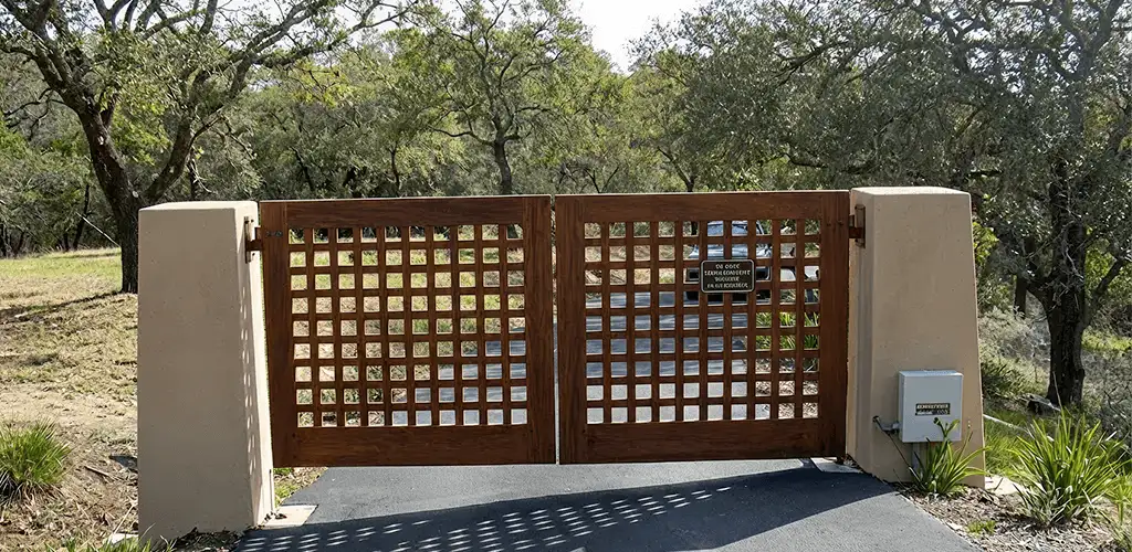 Driveway gate installation for a residential property in Allentown, PA