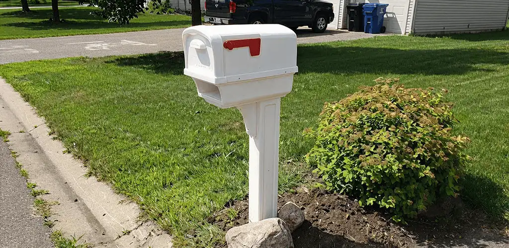 Mailbox installation for a residential curbside mailbox in Allentown, PA